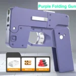 Shell Ejecting Black Toy Guns For Adults Boys Folding iPhone Gun That Look Real Folding Mobile Phone Dropshipping - Image 3