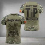 Drapeau espagnol graphique hommes T-shirt arm??e d??contract?? ?? manches courtes t-shirts hommes chasse T-shirt espagnol v??t??rans haut Camouflage v??tements Xl - Image 3