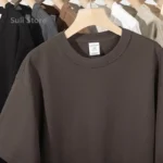 100% coton T-shirts unisexe 450G haute qualit?? blanc T-shirts T-shirts ??t?? blanc t-shirt pour hommes Camisetas Para Hombre - Image 4