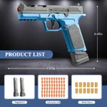 2011/M92 Tactical Shell Ejceting Toy Gun Continuous Firing EVA Soft Bullet Outdoor CS Shooting Pistol Children's Birthday Gift - Image 7