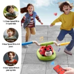 Musical Jump Sports Toys Toss Ring Game Toy and Rocket Launcher for Kids Ladybug Multifunction Outdoor Machine Gifts - Image 4
