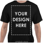 Ajouter votre propre texte personnalis?? nom Message personnalis?? t-shirt pour hommes tenue d??contract??e de haute qualit?? MenT-shirt5xL