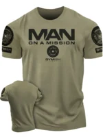T-Shirt d'entra?nement complet de r??cup??ration imprim?? en 3D T-Shirt de gymnastique dr?le T-Shirt de gymnastique en coton de haute qualit?? pour hommes manches courtes homme musculaire Tough Guy - Image 3
