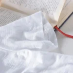 T-shirt r??tro Raw Edge pour hommes, 100% coton, l??ger, respirant, coupe ajust??e, monochromatique, col rond, haut basique d??contract?? - Image 3