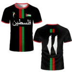 2025 nouveaux T-shirts de Football Palestine ??t?? hommes et femmes maillot palestinien Gaza T-shirts pour enfants cadeaux en gros t-shirt unisexe