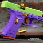 Dual Mode Shell Throwing G17 Laser Edition Automatic Shooting Radish Gun Toy Gun Soft Bullet Pistol Children's CS Weapon - Image 3