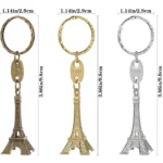 10/20/30Pcs Car Motorcycle Keychain Key Chain Eiffel Tower Keychain Key Fob Pendant Birthday Present - Image 2
