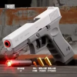 Dual Mode Shell Throwing G17 Laser Edition Automatic Shooting Radish Gun Toy Gun Soft Bullet Pistol Children's CS Weapon - Image 7