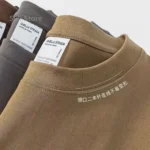 T-shirt ?? manches courtes en coton robuste pour hommes, 600g, ?? la mode, en pur coton ??pais, ?? manches courtes, demi-manches - Image 2