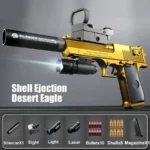 Desert Eagle Soft Bullet Shell Ejection Toy Gun Airsoft Pistol Foam Launcher CS Shooting Games  Weapons for Kids Boys Gift - Image 7