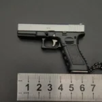 Mini Semi-alloy Toy Gun 1:3 G17 Miniature Pistol Model Detachable Metal Toy Gun DIY Keychain Pendant Ornaments for Army Fans - Image 5