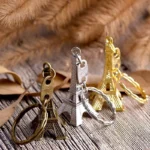 Eiffel Tower Keychain Retro Keychain Decorations Purse Charms Statue Model Prom Keychain French Souvenirs - Image 2