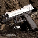 USP Continuous Firing Shell Ejecting Pistol With Laser Sight Soft Bullet Toy Gun Empty Hanging Weapon Boys Gift - Image 2
