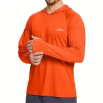 T-Shirt ?? capuche pour hommes, Performance UPF50 +, manches longues, d??contract??, Protection solaire, course ?? pied, s??chage rapide, Protection solaire, v??tements de p??che - Image 2
