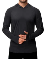 TACVASEN T-Shirts de Protection solaire ?? manches longues pour hommes, sweat ?? capuche d??contract?? r??sistant aux UV T-Shirts respirants l??gers ?? s??chage rapide T-Shirts masculins - Image 7